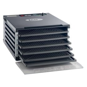 5-tray black food dehydrator with built-in timer