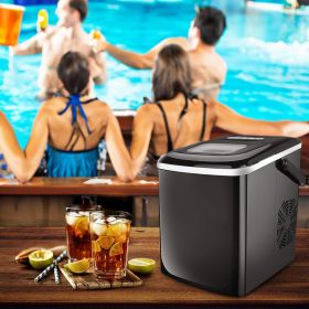 Compact 9-Cube Ice Maker | 26lbs/24hrs | 2 Ice Cube Sizes | 9-min Ready