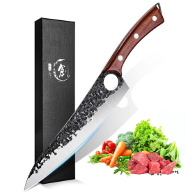 Dream Reach 8 inch Chef Knife Kitchen Knives Hand Forged Full Tang with Gift Box