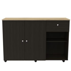 Kitchen Island Cart Indiana, Kitchen, Black